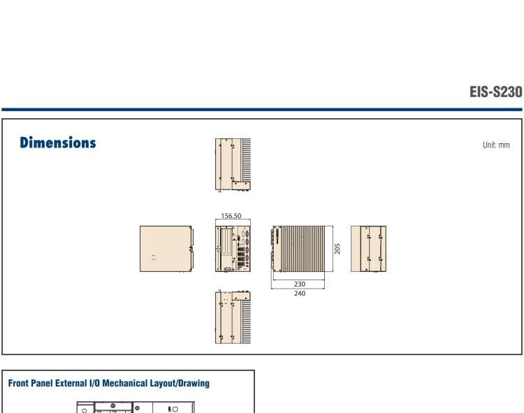 研華EIS-S230 研華 EIS-S230，邊緣計算系統(tǒng)服務(wù)器，支持Intel 第六代、第七代處理器，可選i3/i5/i7 Xeon CPU，DDR4 最高32GB，最多可支持4 x 2.5寸硬盤，具備豐富擴展接口 4 x LAN，4 x COM，8 x USB，2 x PCIE。產(chǎn)品生命周期長，穩(wěn)定可靠。