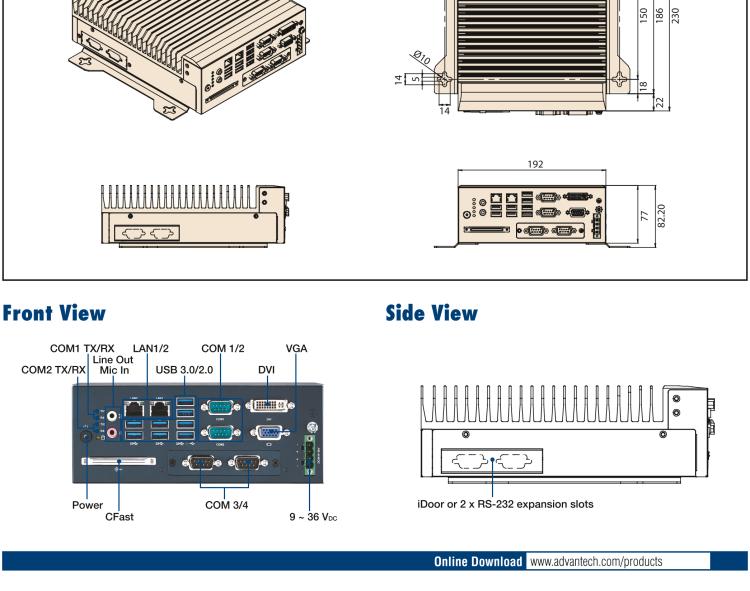 研華MIC-7700 Intel? 第六代/第七代 Core i 臺式機處理器緊湊型無風(fēng)扇系統(tǒng)