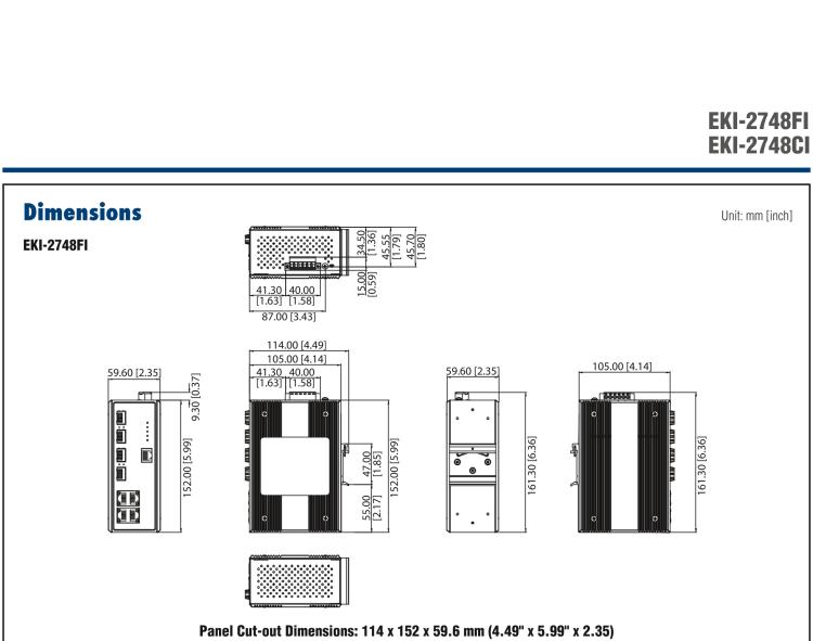 研華EKI-2748FI 4G+4G SFP 端口寬溫網(wǎng)管型工業(yè)以太網(wǎng)交換機(jī)