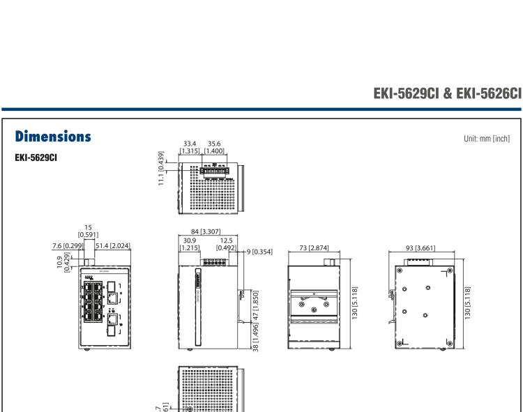 研華EKI-5626CI 2千兆光電組合端口 + 16百兆網口 ProView (組態(tài))系列工業(yè)以太網交換機