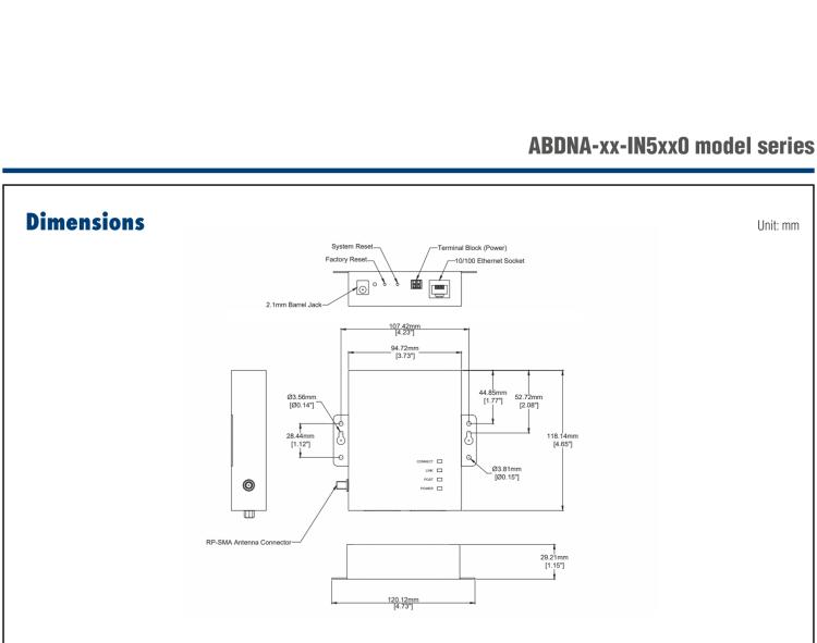 研華ABDNA-ER-IN5010 Wi-Fi Dual Band Industrial Ethernet Bridge/Router