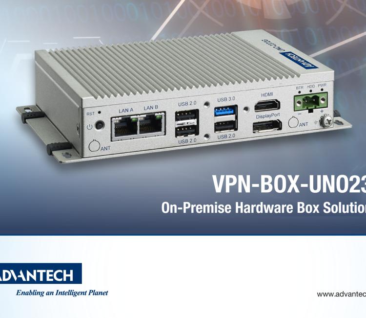 研華VPN-BOX-UNO23-500 WebAccess/VPN, Hardware Box UNO-2372, 500 devices + 100 VPN clients