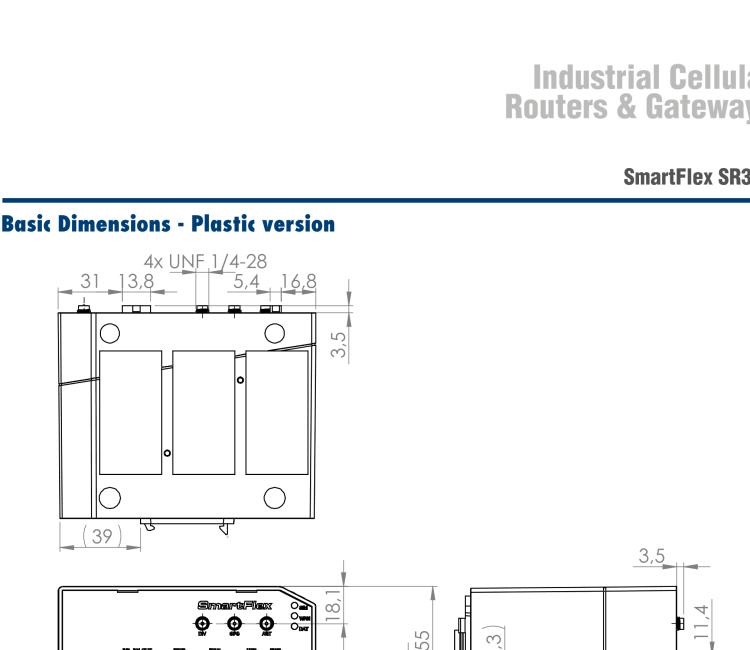 研華BB-SR31000315 SmartFlex, Global, 2x ETH, 1x RS232, 1x RS485, Plastic, ACC Int.