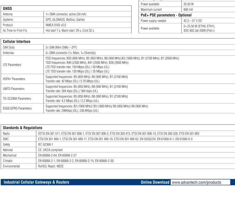 研華BB-SR30408120 SmartFlex, EMEA/LATAM/APAC, 5x ETH, PoE PSE, Metal, No ACC