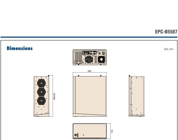 研華EPC-B5587 適配Intel? 第10代 Core i / Xeon W系列處理器，搭載W480E芯片組。標準4U上架，工業(yè)級品質(zhì)，穩(wěn)定可靠。廣泛適用于高端AI服務器等應用。