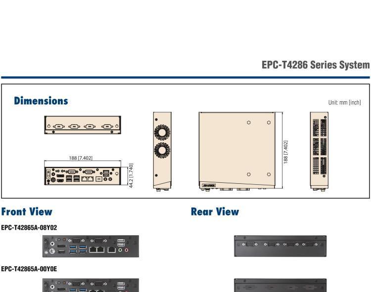 研華EPC-T4286 適配Intel? 第8/9代 Core? i 系列處理器，搭載H310芯片組。1U超薄高度，性能強勁。