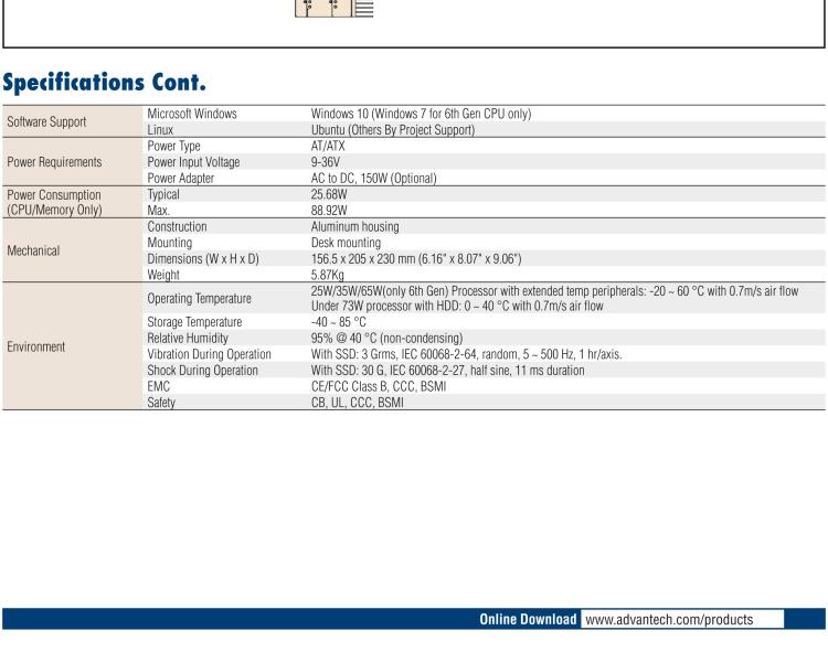 研華EIS-S230-E1DS2A1 EIS-S230-E1DS2A1 is the Edge Cloud Server that bundled with SignageCMS for middle size remote signage management.