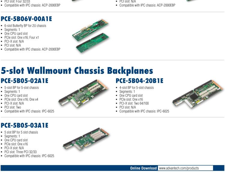 研華PCE-5B10 10-slot BP for 14-slot chassis