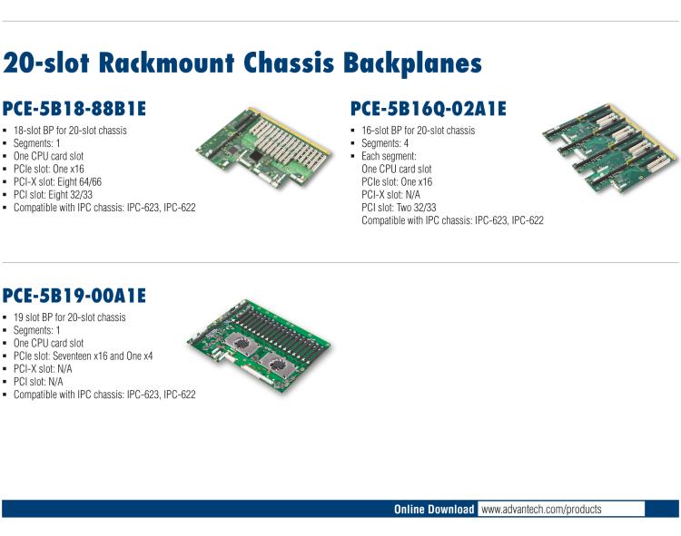 研華PCE-5B10 10-slot BP for 14-slot chassis