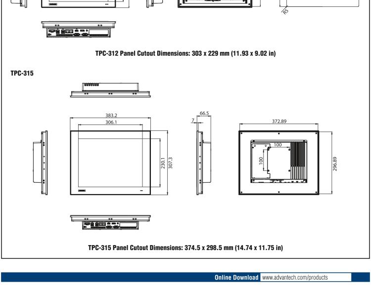 研華TPC-324W 8代Intel?Core? i3/ i5/ i7處理器24" FHD TFT LED LCD觸摸屏電腦，內(nèi)置8G DDR4 RAM