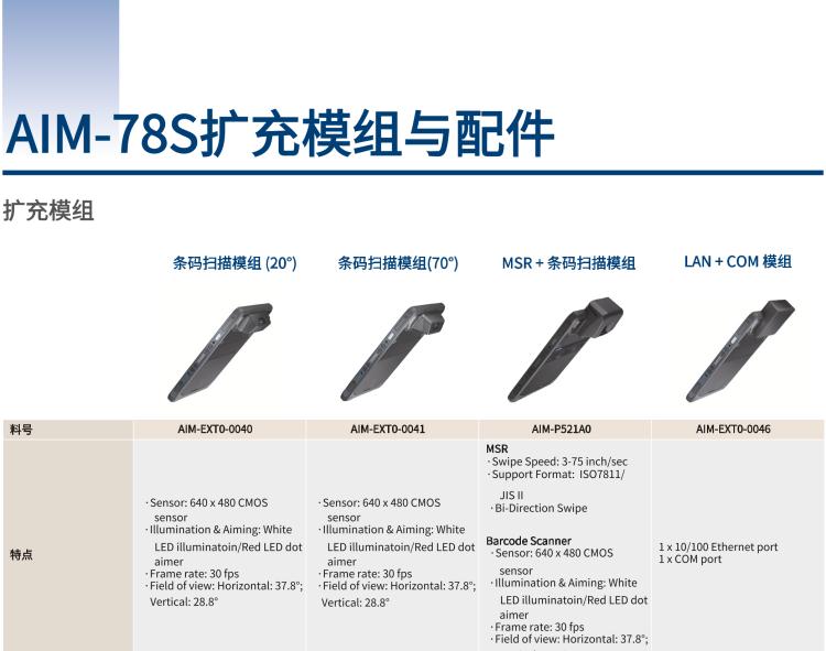 研華AIM-78S 10.1" 工業(yè)移動手持平板電腦，搭載高通? 驍龍? 660 處理器, 安卓10操作系統(tǒng)