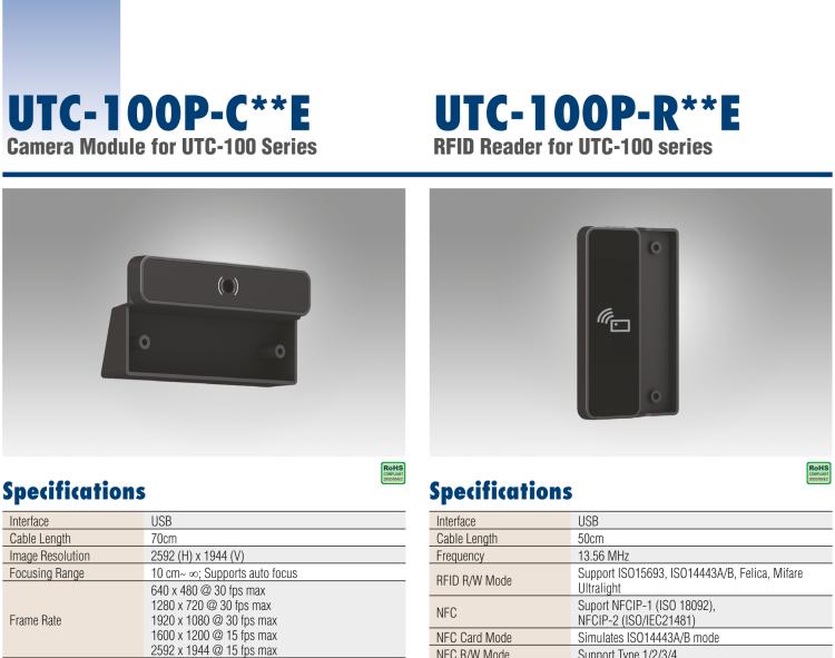 研華UTC-100P-S Smart Card Reader for UTC-100 series