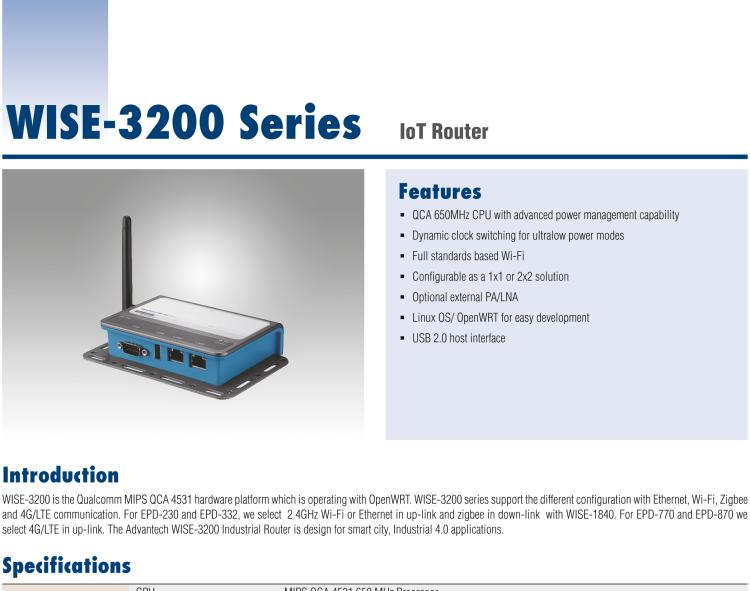 研華WISE-3270 研華EPD電子紙專用工業(yè)網(wǎng)關(guān)，以太網(wǎng)、 WIFI（AP）、4G/LTE，專為智能城市、工業(yè)4.2應(yīng)用而設(shè)計。