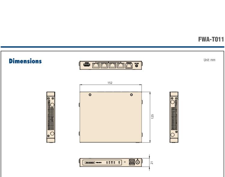 研華FWA-T011 基于Intel? Celeron? N3350/J3455 入門級SD-WAN，安全網(wǎng)關(guān)微型網(wǎng)絡應用平臺