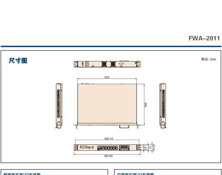 研華FWA-2011 基于 Intel? Atom? X5-E3930& 3940 系列 處理器1U機架式網(wǎng)絡(luò)應(yīng)用平臺