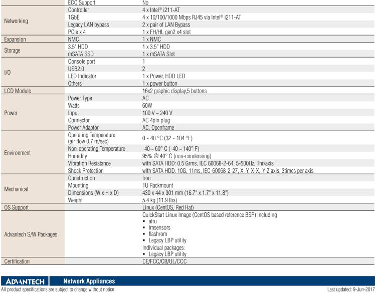 研華FWA-2330 基于Intel? Bay trail-D/M 系列處理器 1U機(jī)架式網(wǎng)絡(luò)應(yīng)用平臺(tái)