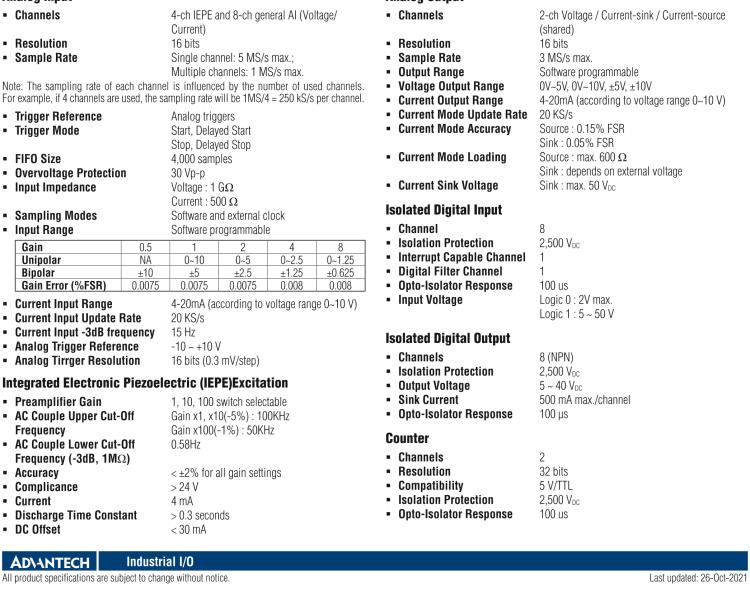 研華MIC-1816R 帶有ARM Cortex?-A9 i.MX6 1GHz的16位，1MS/s DAQ平臺